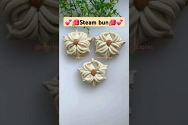 Homemade steam bun /Easy bun shape #healthy #recipe #viralshort