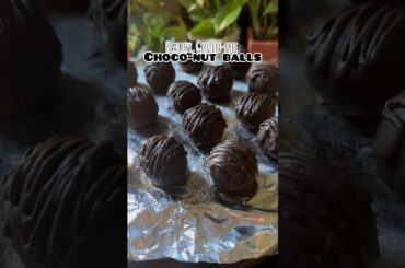 Choco-nut Balls  #healthysnacks #recipeshorts #shorts