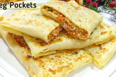 Veg Pocket Nashta|Veg Wraps| Healthy Breakfast Recipes| Vegetable Pockets