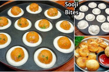 Unique Evening Snacks Recipe | Potato Sooji Bits | New Recipe | Instant Snacks | Snacks Recipes