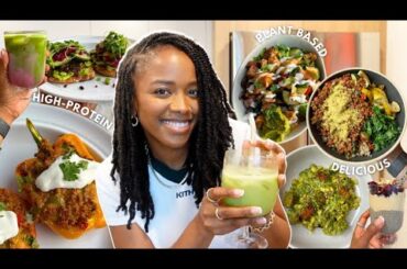 what I eat in a week | meal prep with me + easy and healthy plant based recipes