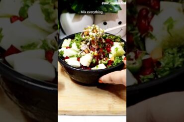 high protein salad #shorts #protein #food #salad #breakfast  #trending #healthy #weightloss #diet