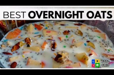 overnight oats recipe! healthy breakfast of oats & chia seed easy breakfast ideas by shahzeen basit