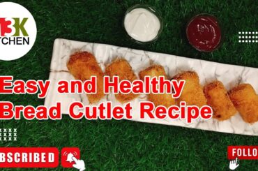 M3K KITCHEN :: Easy and Healthy Bread Cutlet Recipe | Crunchy Vegetable Bread Cutlets