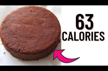 Only 63 calories in this whole chocolate cake-Low calorie high volume recipe-low calorie cake recipe
