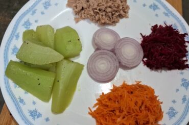 Chayote with Salad recipe  // Healthy Salad For Dinner  // Vegetable Salad