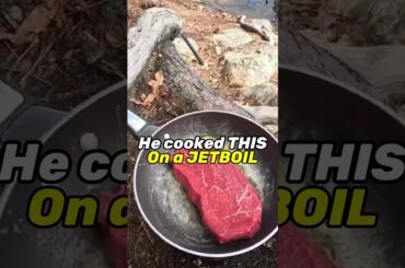 steak and eggs on a JETBOIL