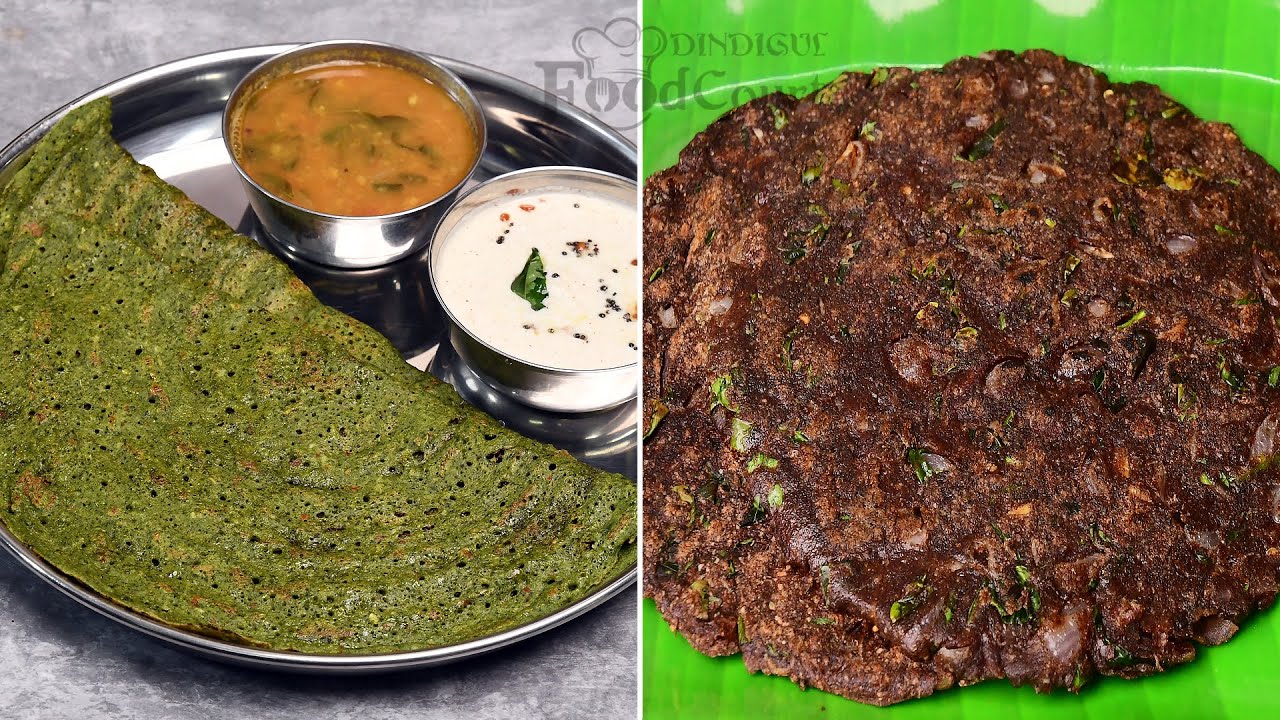 Easy & Healthy Breakfast Recipes/ Drumstick Leaves Dosa/ Ragi Roti Easy & Healthy Breakfast Recipes/ Drumstick Leaves Dosa/ Ragi Roti