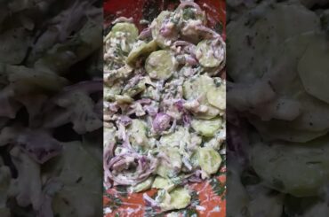 Healthy salad recipe asmr |  viral cucumber salad #shorts #salad #healthy  #asmr #viral