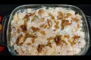 Most Famous Cream Chaat Recipe / Easy and Quick Chaat / Zahida in Kitchen