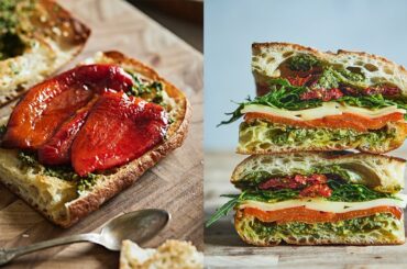 HEALTHY RECIPES | Easy Grilled Bell Pepper Sandwich | Healthy Lunch Idea