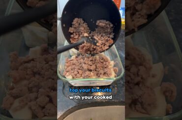 BISCUIT & GRAVY CASSEROLE | High Protein and Low Calorie Recipe #diet #recipe  #highprotein