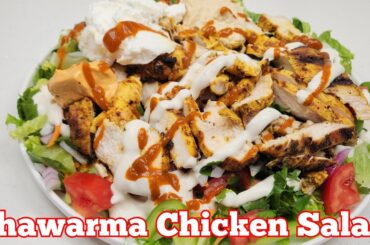 "Easy & Healthy Shawarma Chicken Salad Recipe | Perfect Mediterranean Meal"
