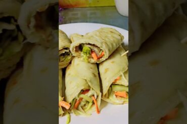 Healthy veggie egg paratha roll easy recipe to cook #shorts #short #food #recipe