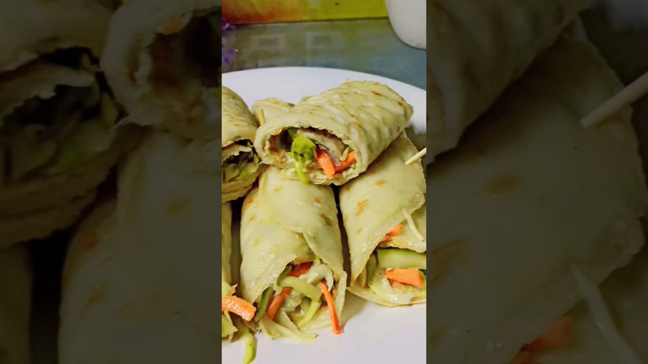 Healthy veggie egg paratha roll easy recipe to cook #shorts #short #food #recipe Healthy veggie egg paratha roll easy recipe to cook #shorts #short #food #recipe