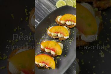 Healthy, High Protein, Low Calorie Breakfast! #easyrecipe #peach #lowcaloriefoods #recipe