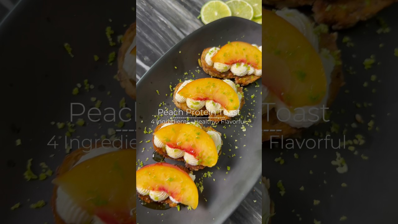 Healthy, High Protein, Low Calorie Breakfast! #easyrecipe #peach #lowcaloriefoods #recipe Healthy, High Protein, Low Calorie Breakfast! #easyrecipe #peach #lowcaloriefoods #recipe