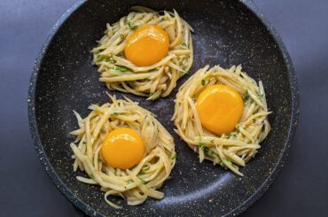 Just Add Eggs With Potatoes Its So Delicious! Simple Breakfast Recipe. Healthy Cheap & Tasty Snacks.