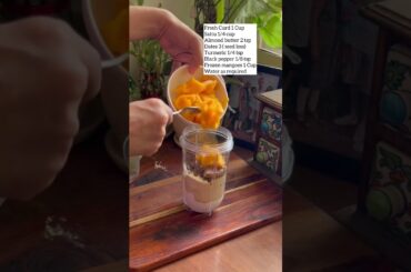 Five Minutes Breakfast Meal | Healthy Mango Sattu Smoothie Recipe | Weight loss