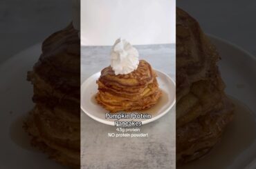 Pumpkin Protein Pancakes | 43g Protein | NO PROTEIN POWDER