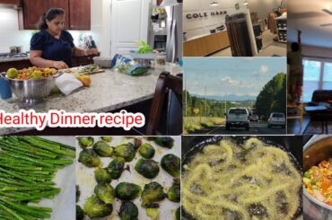 Evening routine vlog| cooking healthy dinner| Labor day shopping