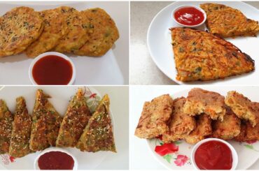 4 Easy Quick Breakfast Recipes Ready in 5 Minutes || Healthy Breakfast Ideas