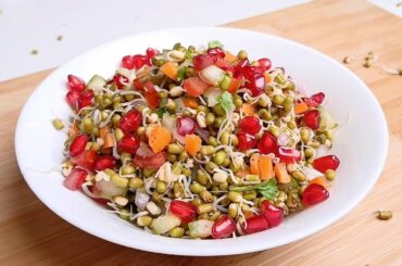 High Protein ! Low Calorie ! Sprouts salad - Healthy Weight Loss Recipe | Moong Bean Sprouts Salad