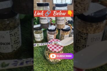 Healthy Snacks recipe|6 Variety of seeds|Pumpkin Chia Flax seeds #shorts#health#snacks#homemade#yt