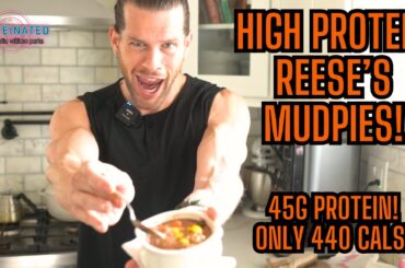High Protein Reeses Peanut Butter Brownie Recipe (Low Calorie Dessert!)