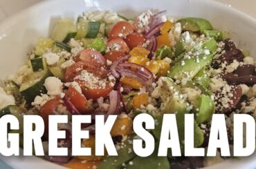 How to make Greek Salad? | Best summer salad | Easy salad recipe | Salad with lemon dressing!