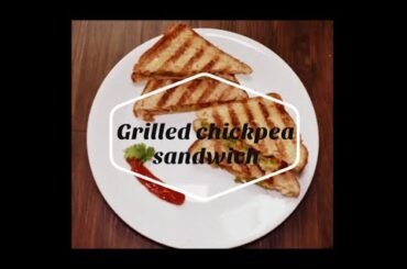 Grilled chickpea sandwich | Healthy and tasty sandwich Recipe