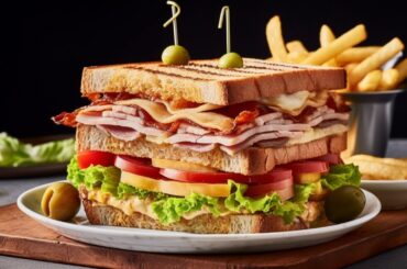 Making Club Sandwich | Healthy and Tasty Sandwich Recipe | How to wrap a sandwich | Club Sandwich