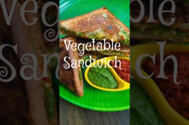 Garlic Vegetable Sandwich| Grilled sandwich| Veggies| Healthy| Wheat bread recipes #shorts#sandwich