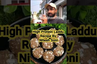 High Protein Laddu Recipe By Fitness Coach Nitesh Soni #shorts #trending #youtubeshorts