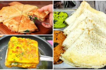 3 Quick Breakfast Recipes | Easy Breakfast Recipes | Healthy Breakfast Recipes | Tiffin Box Recipes