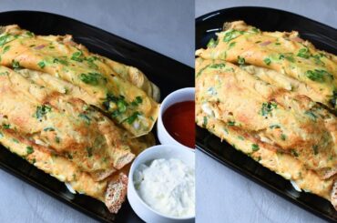 Liquied dough egg paratha / quick & healthy breakfast recipe / quick breakfast snacks