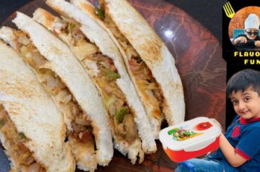 Kids Lunch Box Recipe |yummy Healthy Sandwich Recipe by Flavours & fun!!
