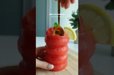 The ULTIMATE Watermelon Slushie Recipe You NEED To Try NOW! #healthyrecipes #easyrecipes #asmrfood