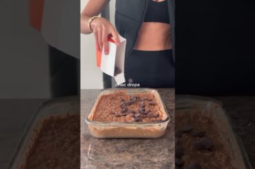 Chocolate Bounty Baked Oats #shorts #baking #bakedoat #oats #healthy #healthyrecipes