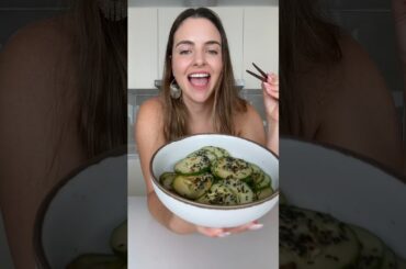 Spicy Asian Cucumber Salad #cucumbersalad #cucumber#healthyfood #healthyrecipes #asiansalad