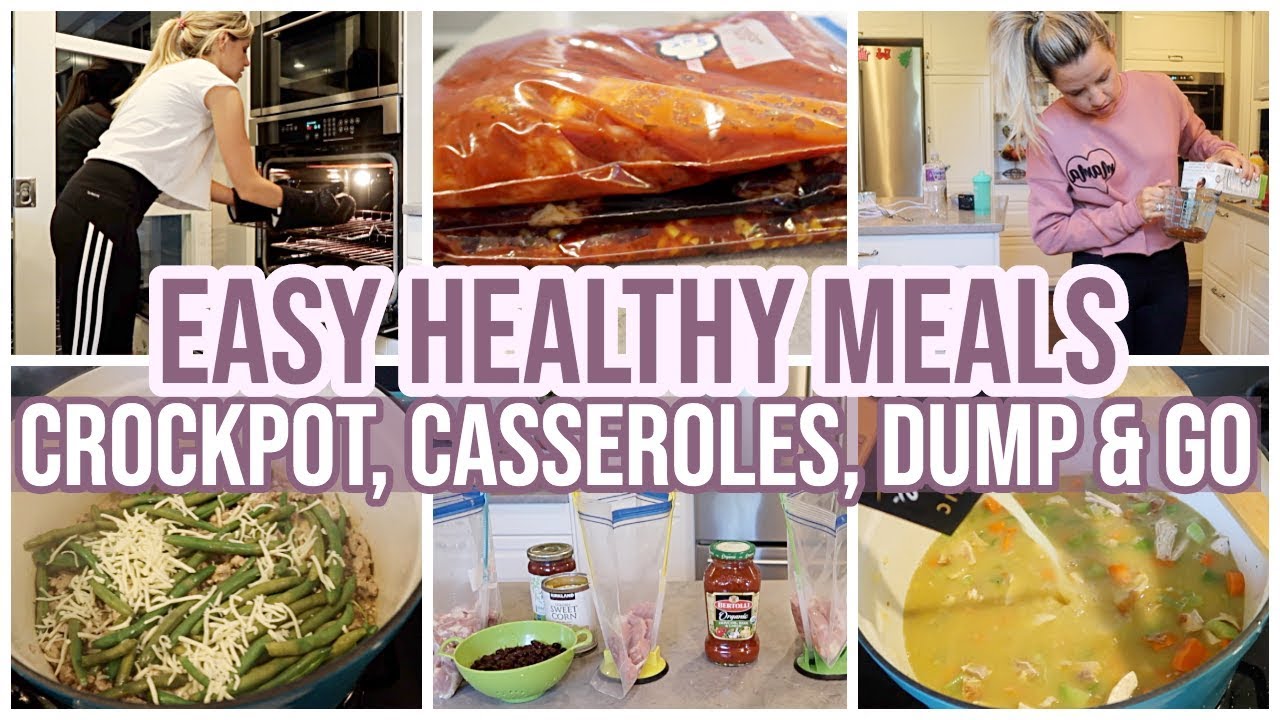 CROCKPOT, CASSEROLES, DUMP AND GO HEALTHY AND FAST MEALS // COOK WITH ME 2019 CROCKPOT, CASSEROLES, DUMP AND GO HEALTHY AND FAST MEALS // COOK WITH ME 2019