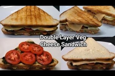 How To Make Sandwich At Home | Easy Sandwich Recipe At Home | Veg Club Sandwich | Veg Mayo Sandwich