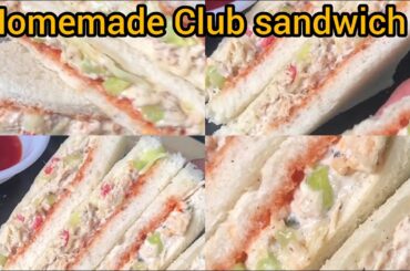 Club sandwich recipe by haniya noor/kids Healthy lunch ideas/Homemade club sandwich