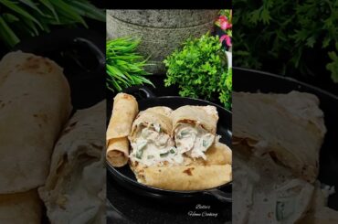 Easy Veg Chapathi Roll with Mayonnaise/Healthy Breakfast Recipe/#shortsvideo/#food