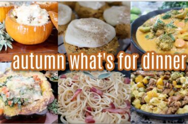 Amazing Autumn What's For Dinner? Delicious Recipes for Fall! The Dessert is Too Good! Cook With Me