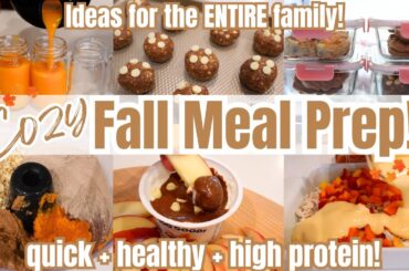 Cozy Fall Meal Prep with me! Healthy Fall Meal Prep Ideas Easy! Meal Plan + Prep for the Week 2024!