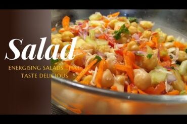 Tasty and healthy chickpeas salad recipe|Best salad for weight loss.