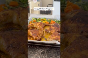 Crispy Chicken x Veggies#shorts #homecookingchannel #recipe #healthy #lunch #dinner #easy #chicken