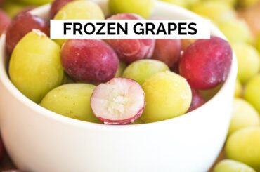 Frozen Grapes - a great low calorie snack!