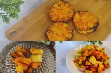 Barbeque nation style grilled pineapple recipe| Grilled pineapple salad | Healthy salad recipe